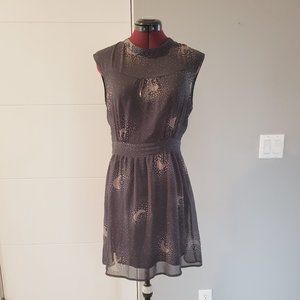 Lazevade celestial print sheer dress size M